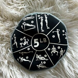 5 lb Fitness Soft Ball – Exercise Weight w/ Printed Workout Guide